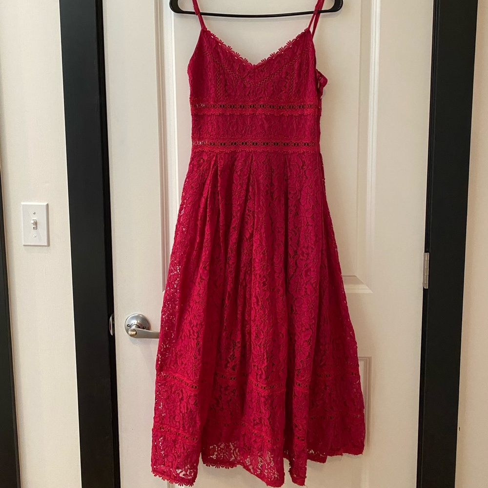 NSR Pink appliqué dress